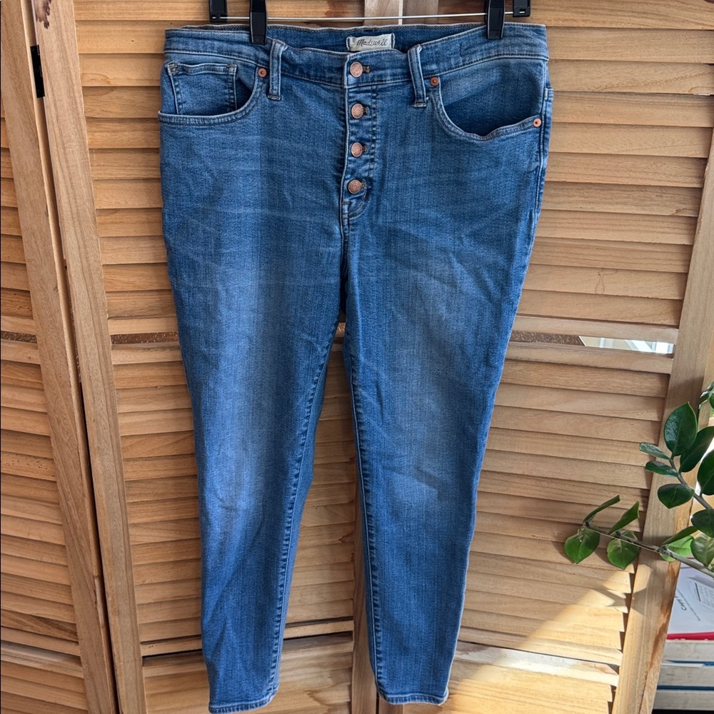 Madewell Blue Button-Fly Jeans